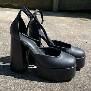 Platform Heels w ankle strap